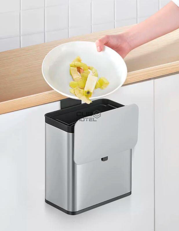 Cubo de pared para restos de comida Pure S 7L